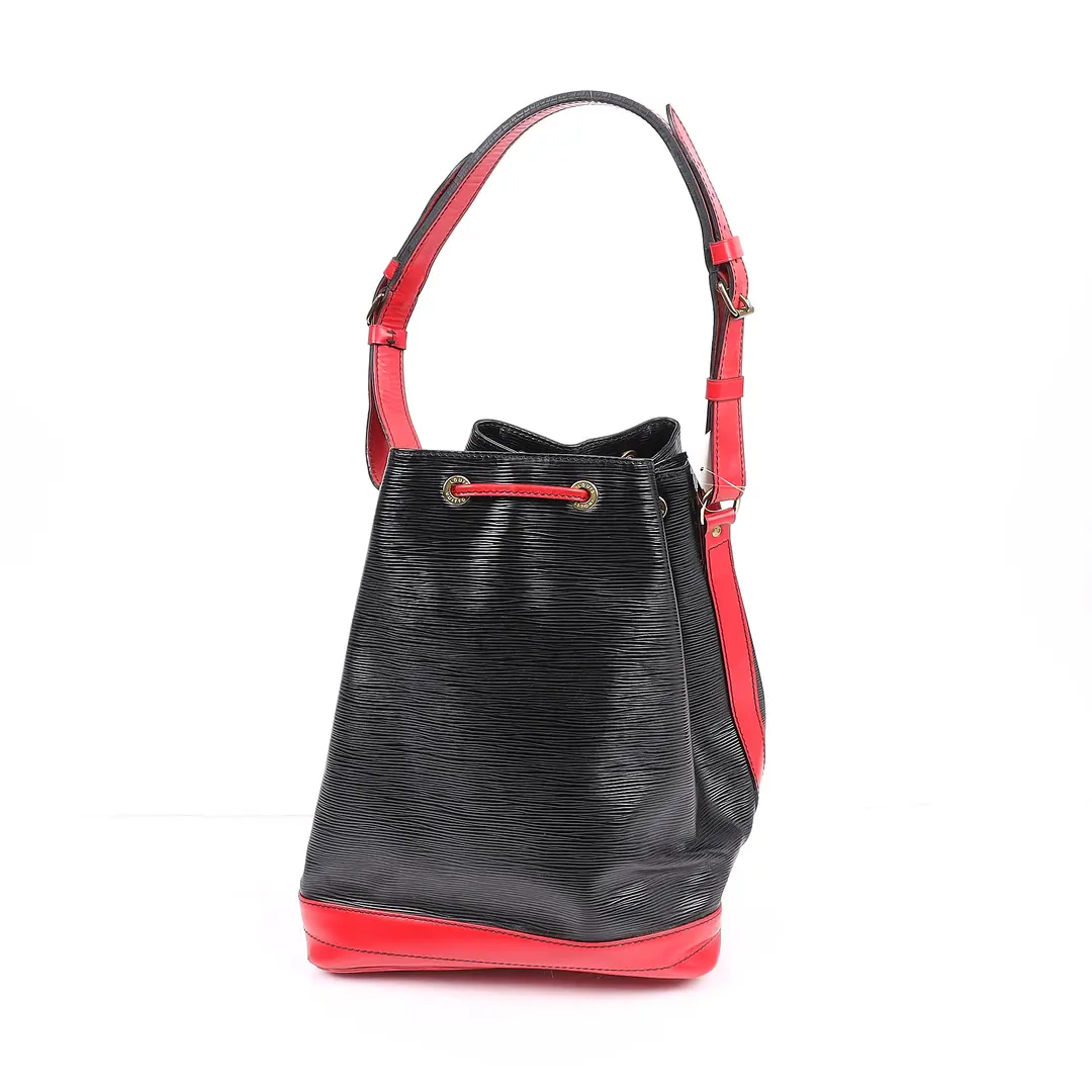Louis Vuitton Noe Black Epi Bucket Bag