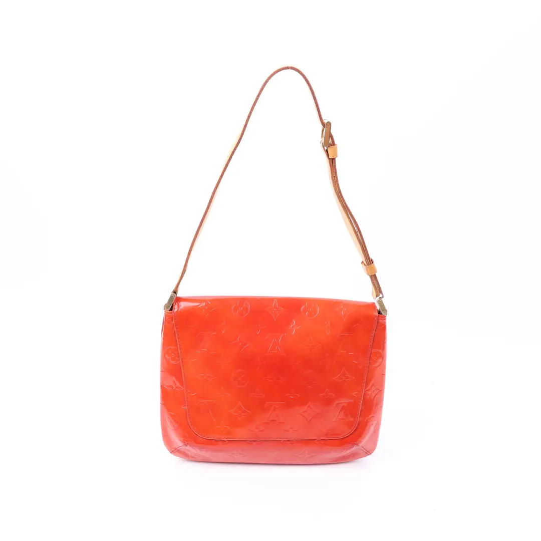 Louis Vuitton Thompson Street Orange Vernis Shoulder Bag