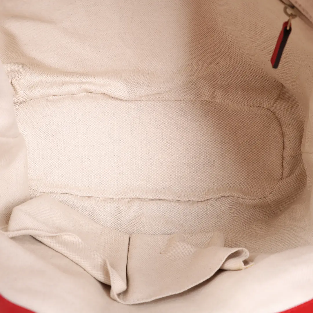Gucci Sukey Red GG Canvas Shoulder Bag