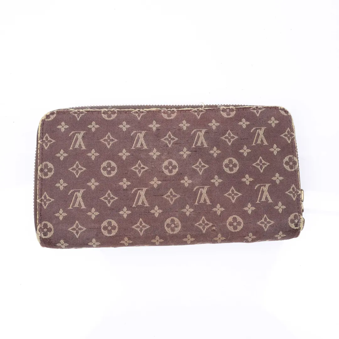 Louis Vuitton Zippy Brown Monogram Mini Lin Wallet