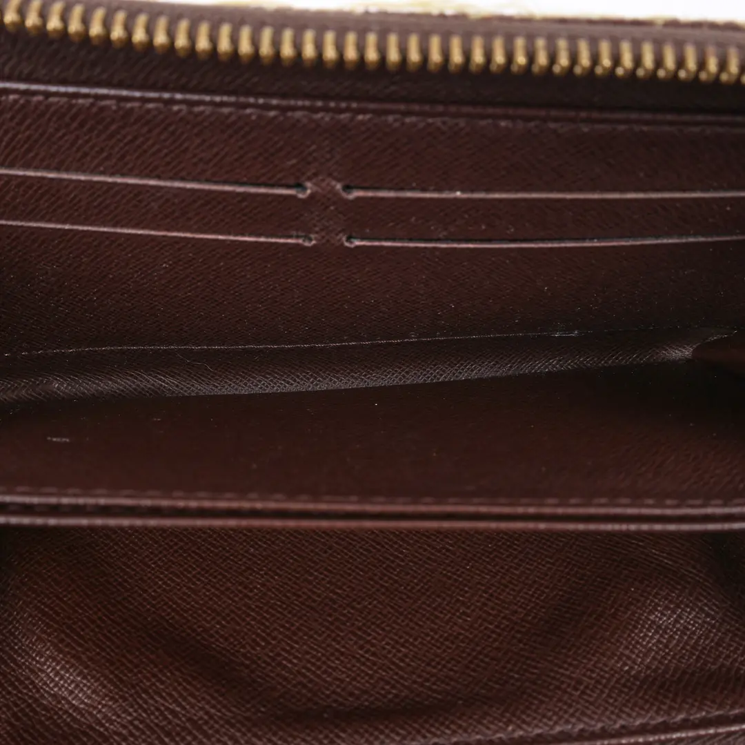 Louis Vuitton Zippy Brown Monogram Mini Lin Wallet