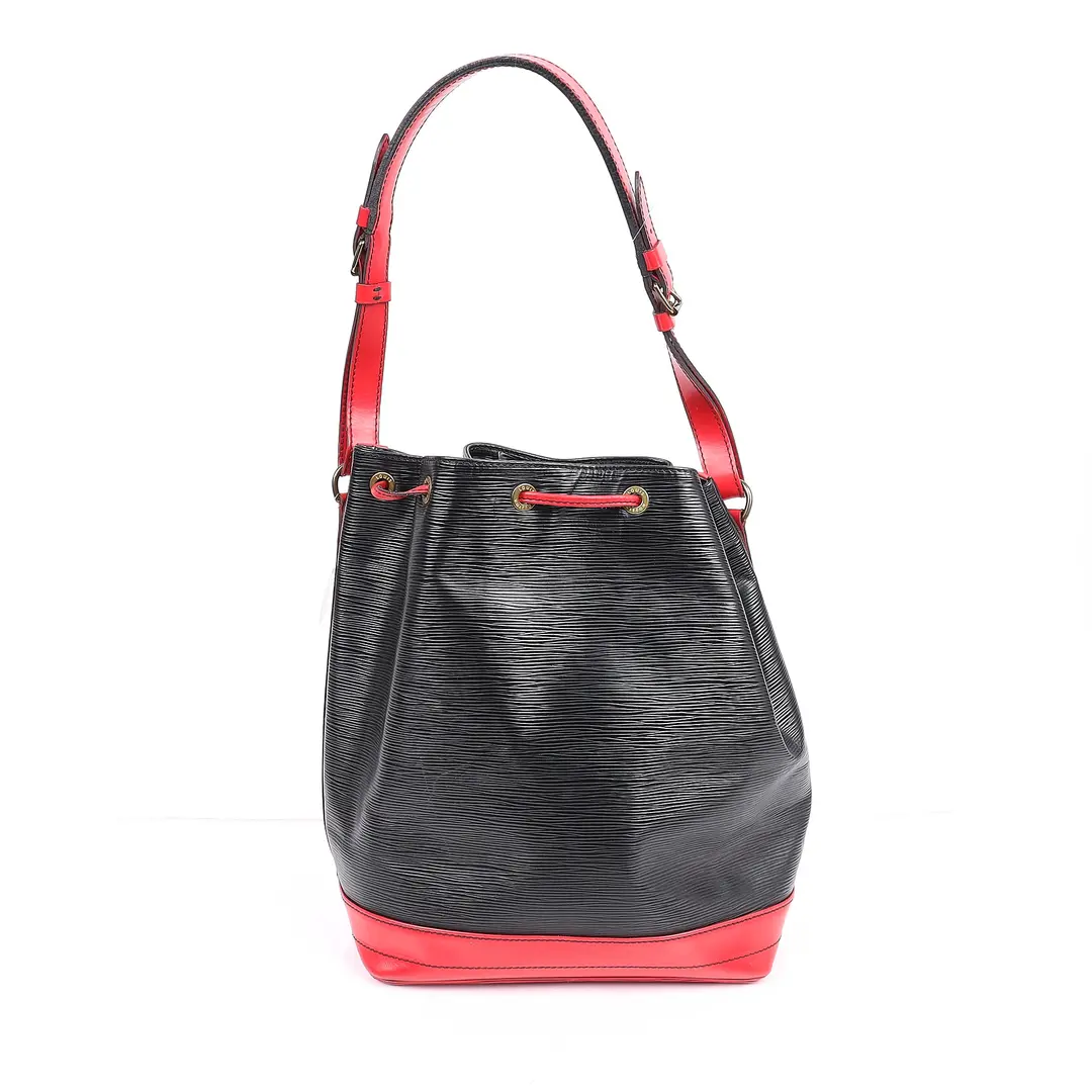 Louis Vuitton Noe Black Epi Leather Bucket Bag