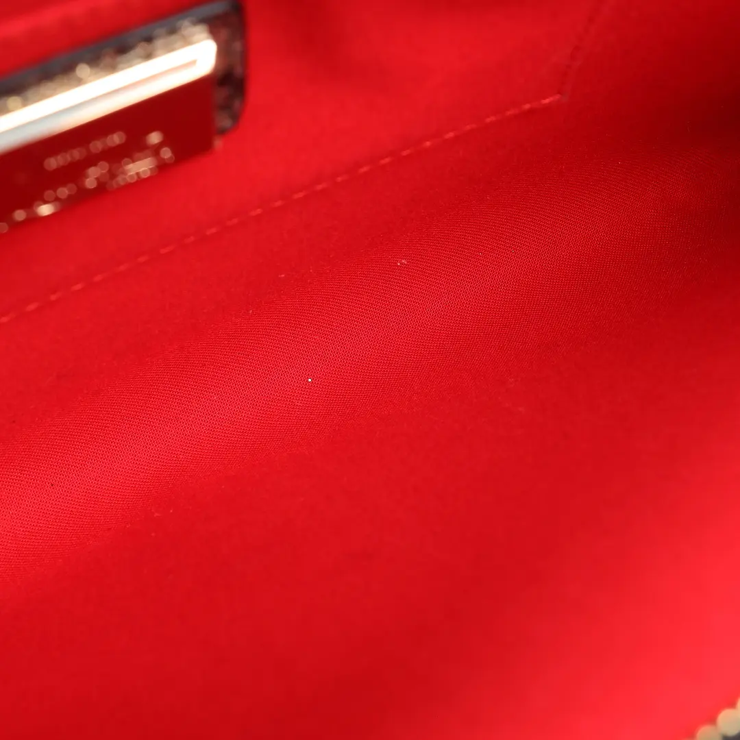 Christian Louboutin Loubiclutch Gold Leather Clutch Bag