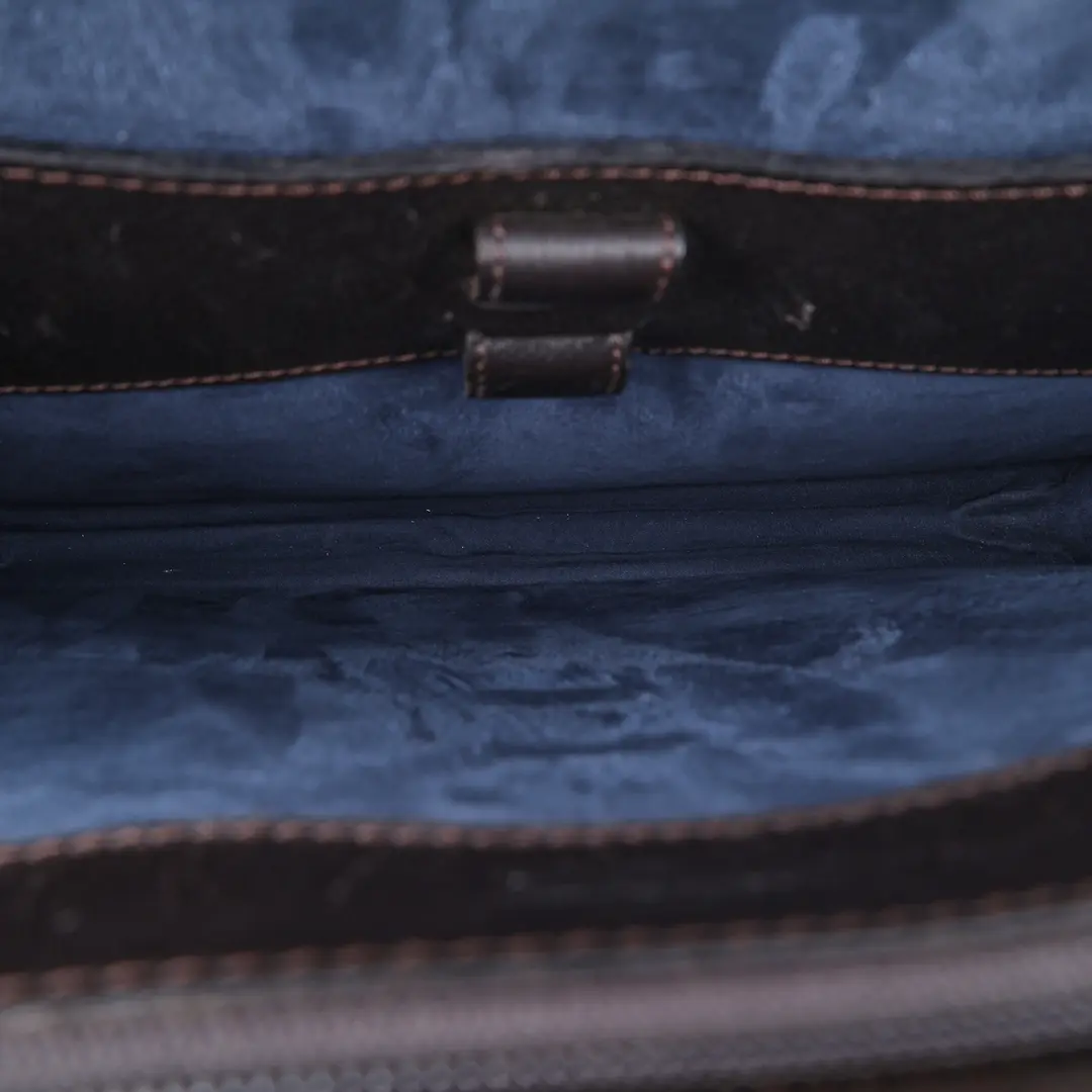 Dunhill Lock Black Leather Briefcase