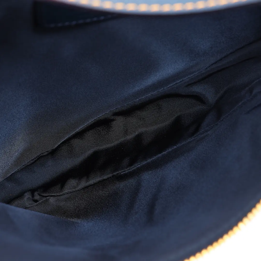 Dior Saddle Pochette Blue Trotter Canvas Shoulder Bag