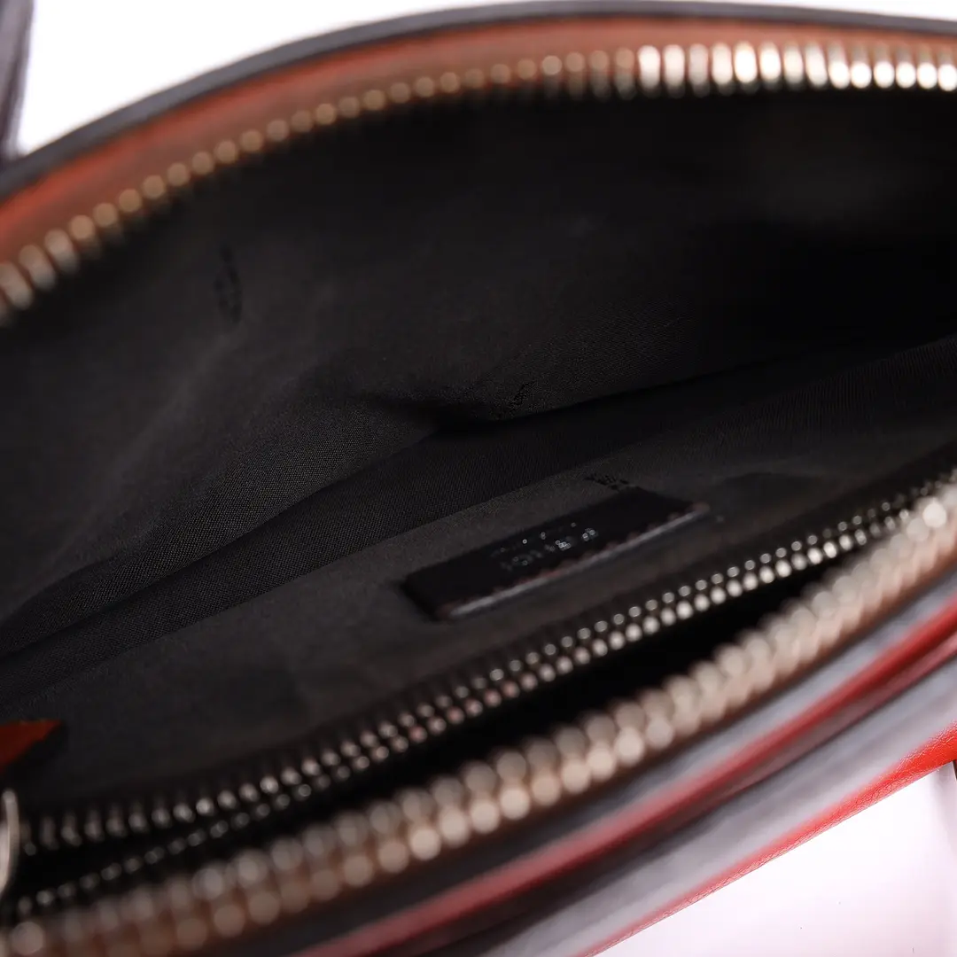 Fendi By The Way Red Leather Shoulder Bag