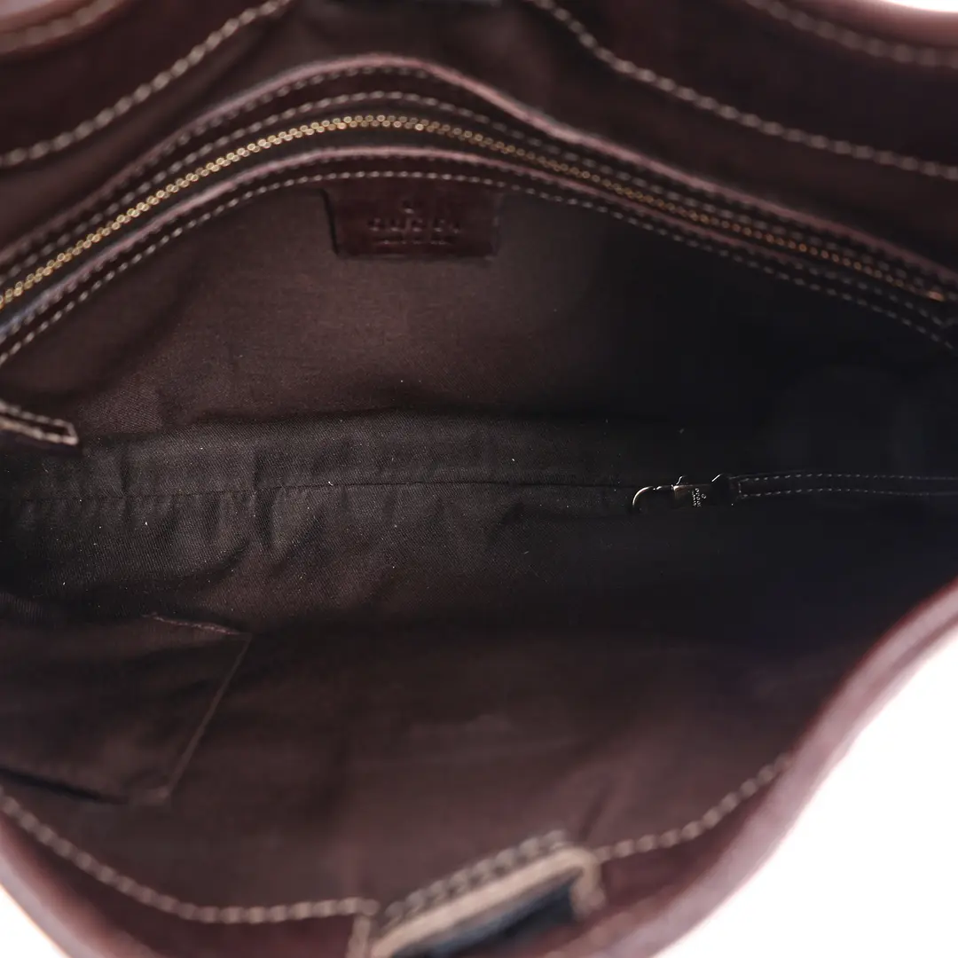 Gucci Horsebit Brown GG Canvas Shoulder Bag