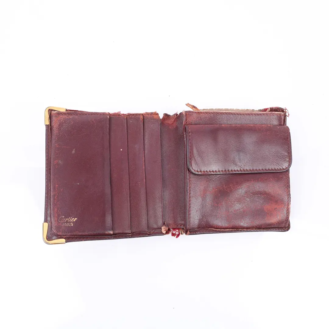 Cartier Must de Cartier Burgundy Leather Wallet