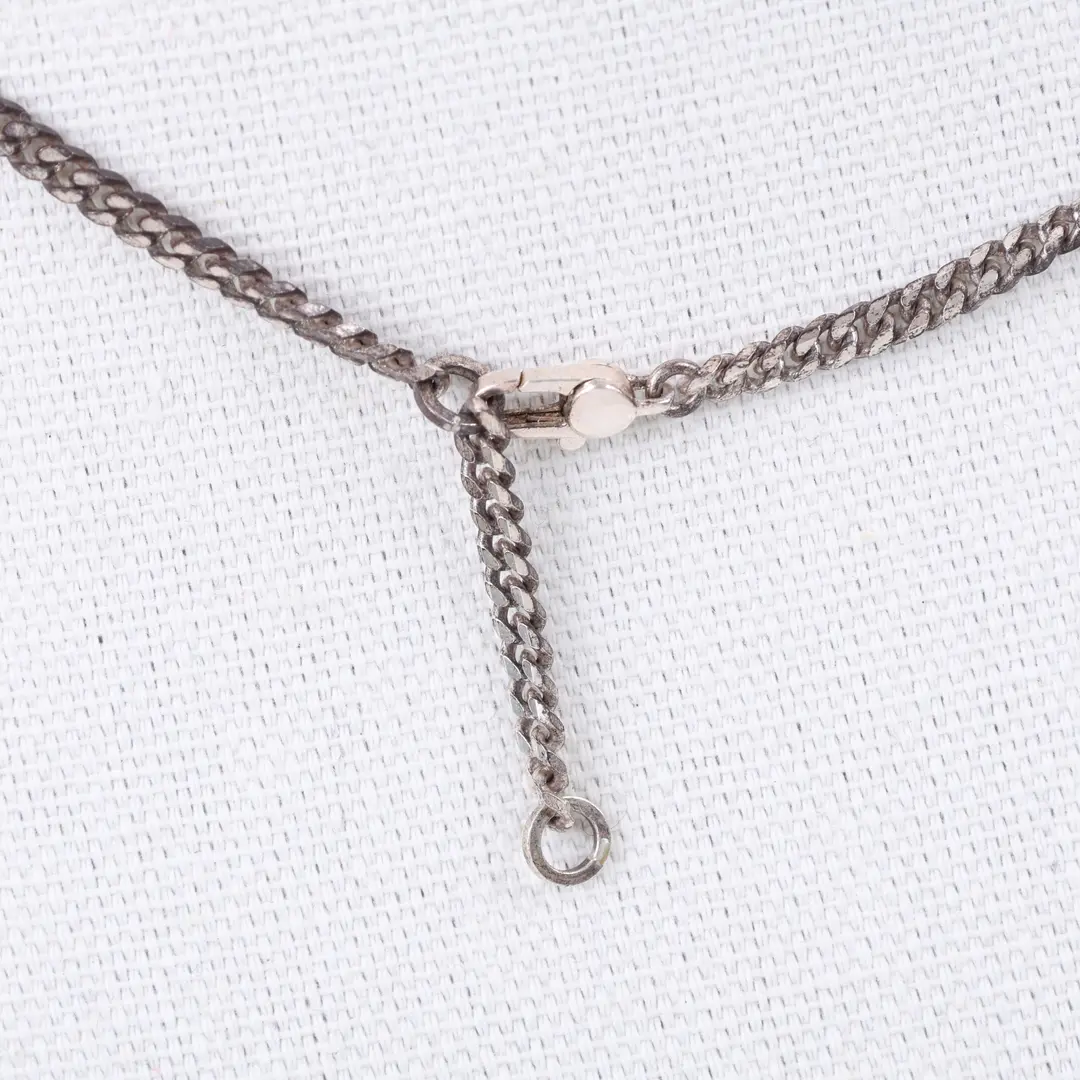 Gucci Cut-Out G Bar Silver Sterling Silver Necklace