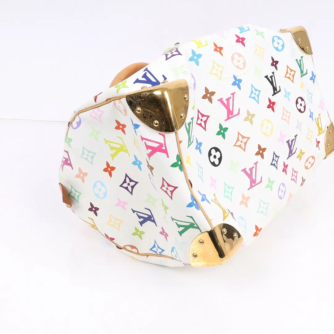 Louis Vuitton Speedy 30 White Monogram Multicolor Handbag