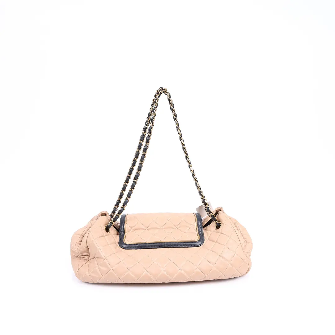 Chanel Portobello Beige Quilted Leather Shoulder Bag
