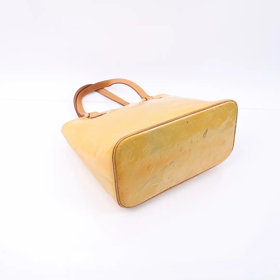 Louis Vuitton Houston Yellow Monogram Vernis Shoulder Bag