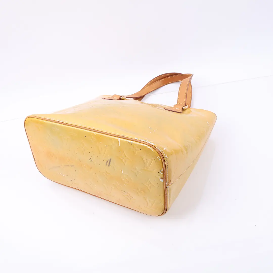 Louis Vuitton Houston Yellow Monogram Vernis Shoulder Bag