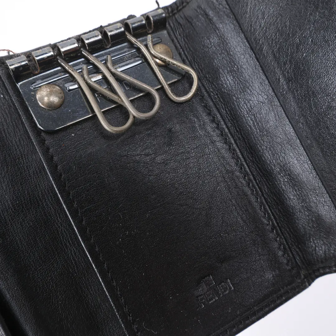 Fendi Zucca Brown Canvas Key Case