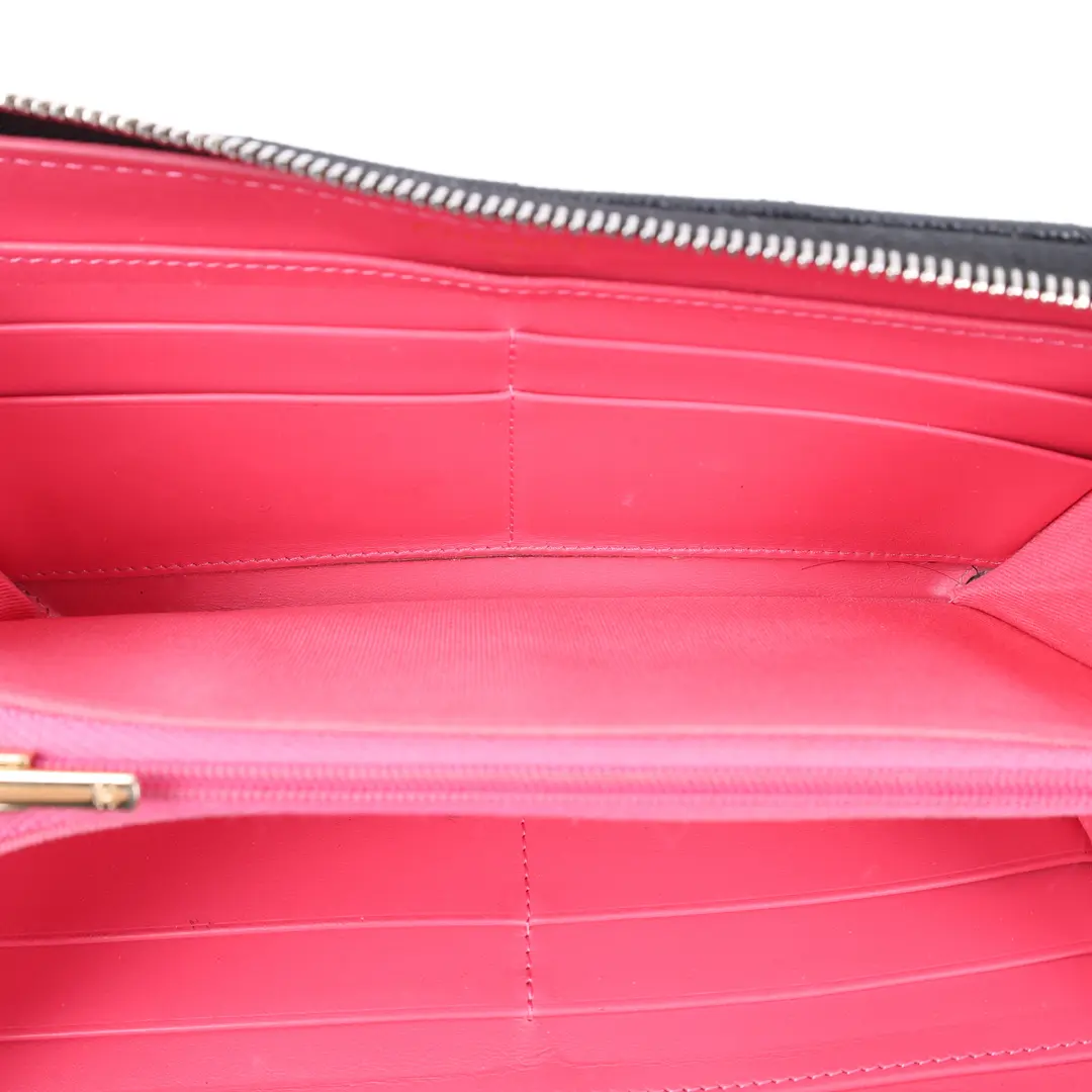 Chanel Classic Zipped Black Caviar Wallet