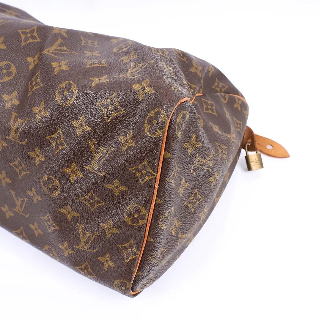 Louis Vuitton Speedy Brown Monogram Canvas Handbag