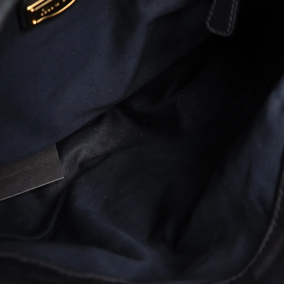 Miu Miu Coffer Black Matelasse Leather Hobo Bag