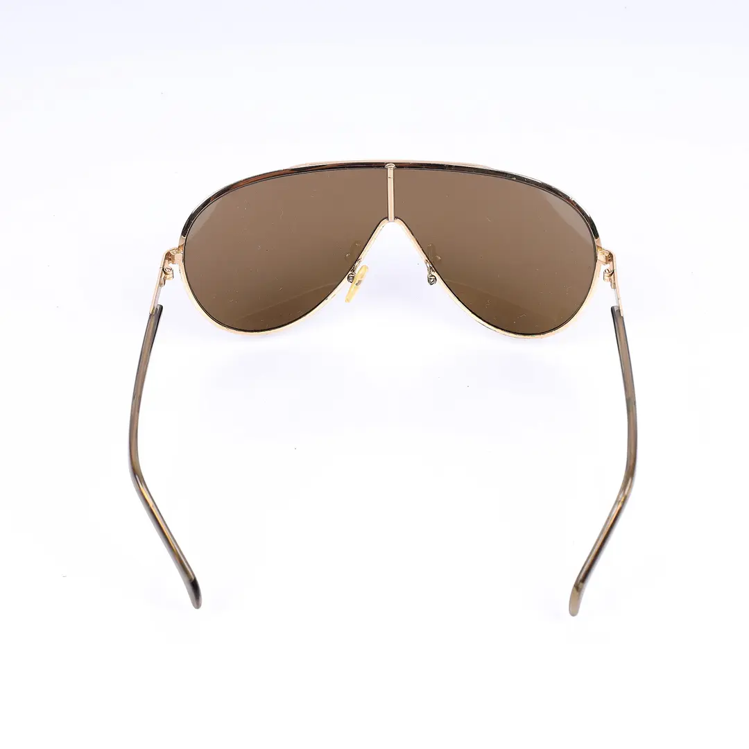 Gucci GG 1650/S Shield Brown Metal 130 Sunglasses