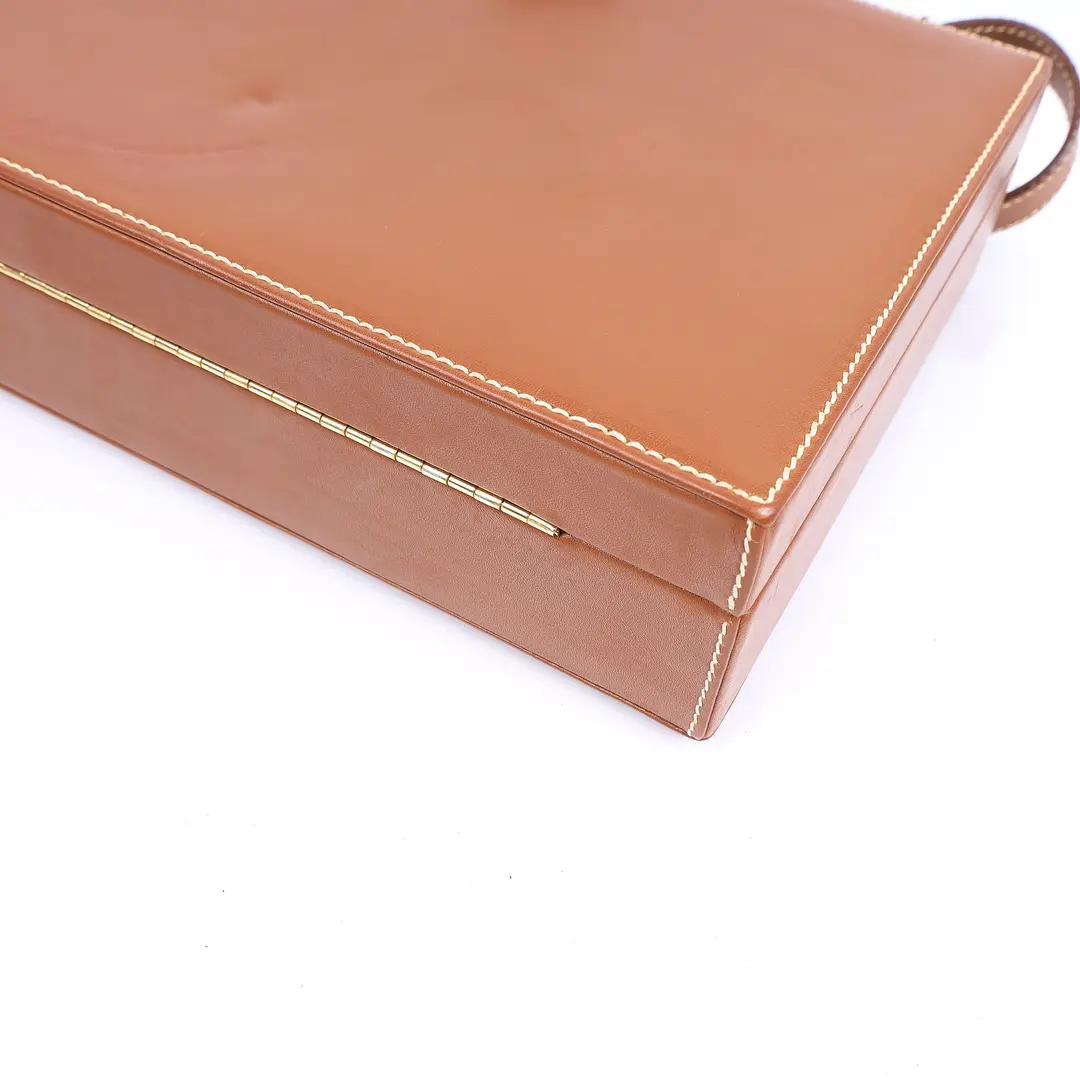 Celine Sulky Brown Leather Box Bag