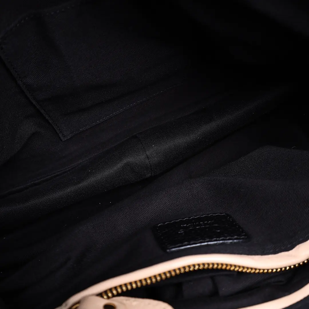Chloe Paraty Black Pebbled Leather Shoulder Bag