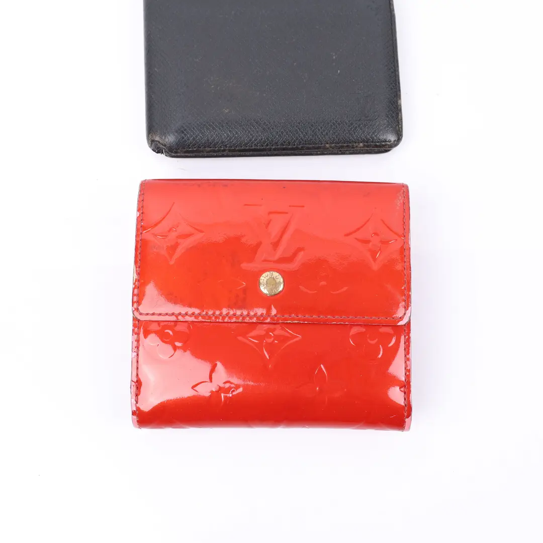 Louis Vuitton Vernis and Taiga Leather Wallet Set