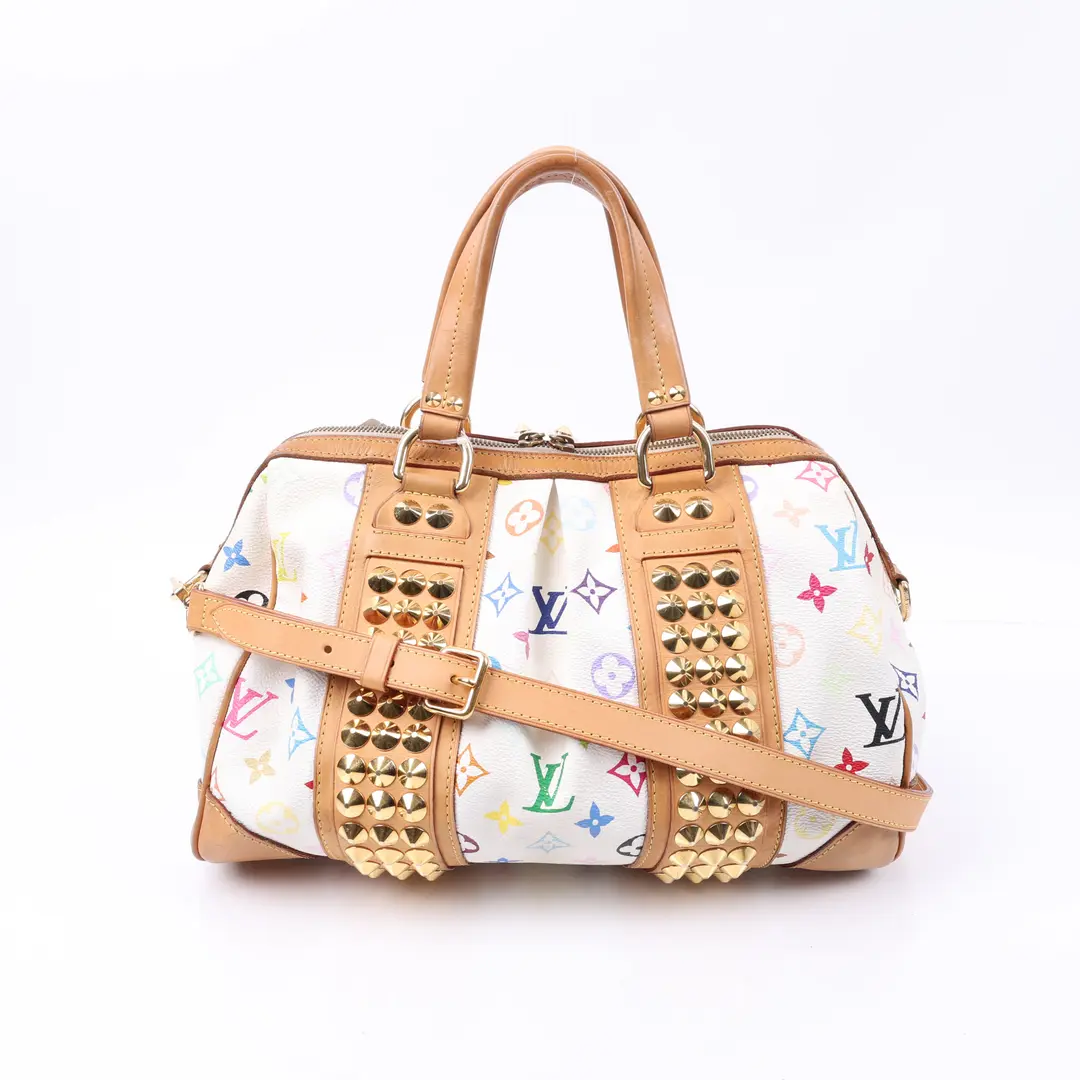 Louis Vuitton Courtney White Multicolor Canvas Shoulder Bag