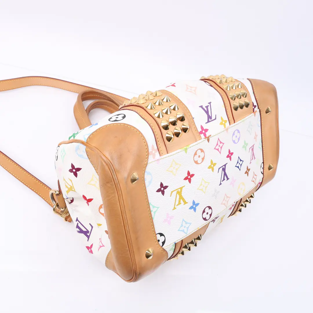 Louis Vuitton Courtney White Multicolor Canvas Shoulder Bag