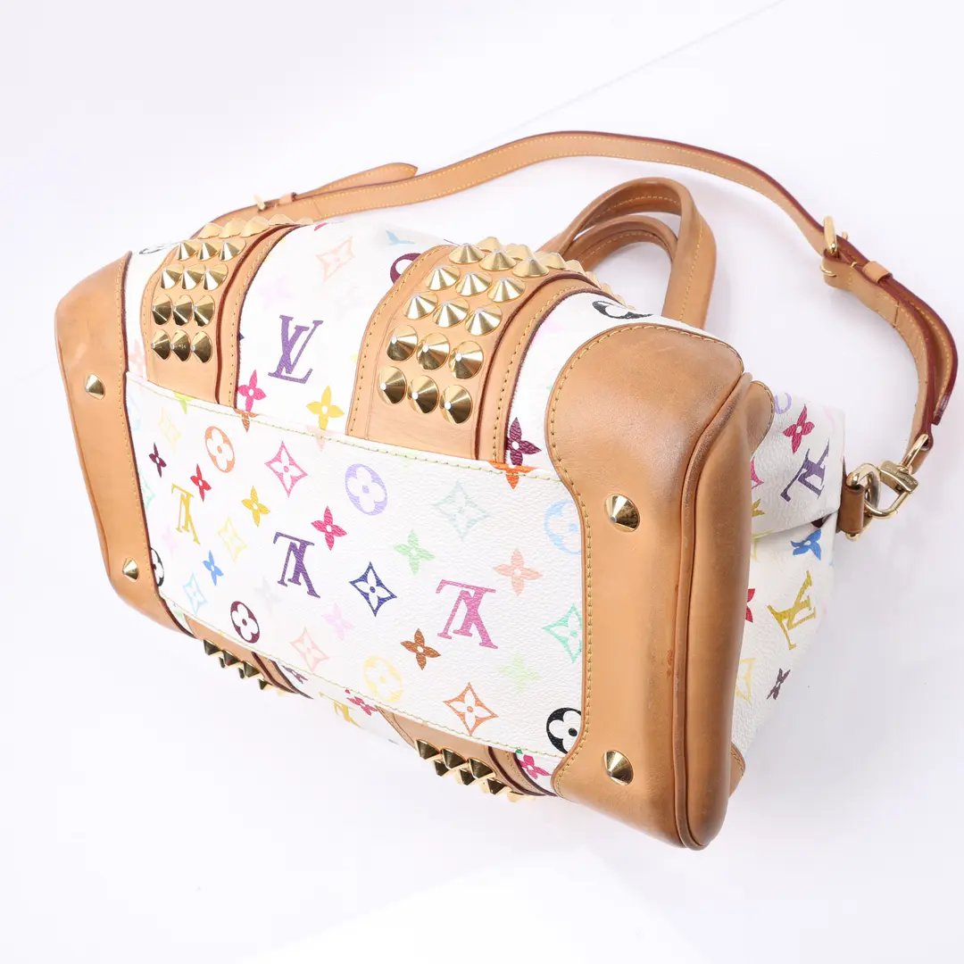 Louis Vuitton Courtney White Multicolor Canvas Shoulder Bag
