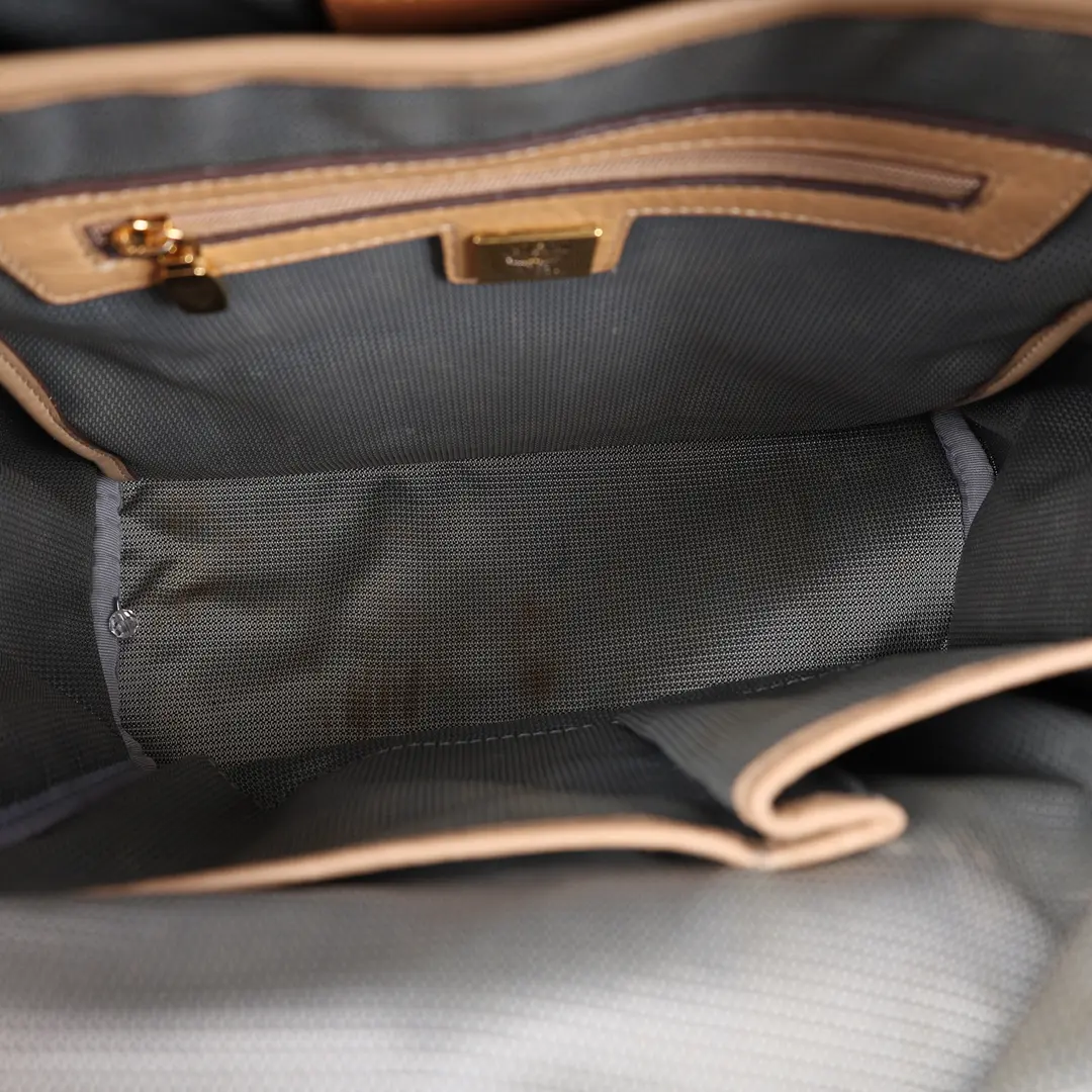 MCM Stark Beige Visetos Canvas Backpack