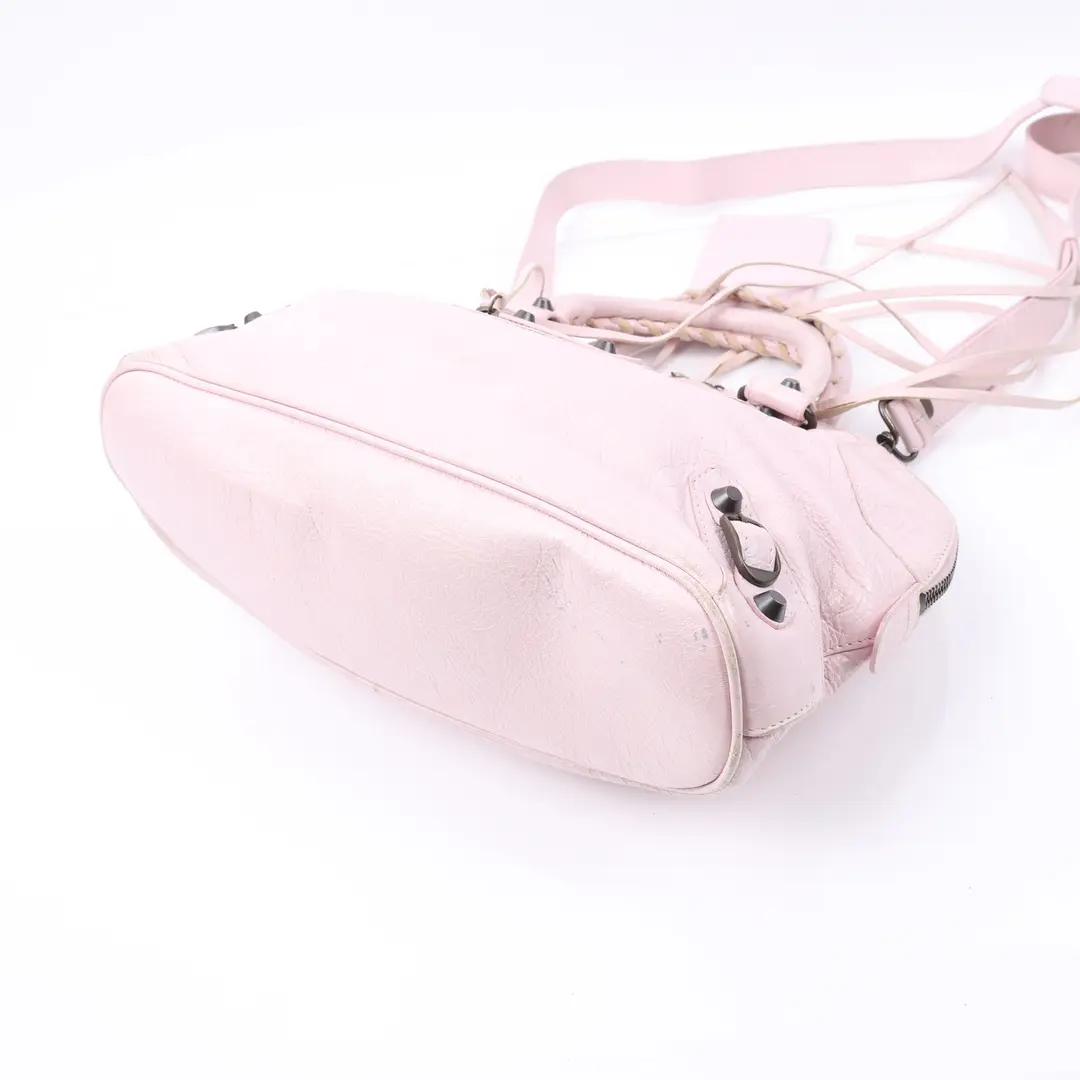 Balenciaga Twiggy Pink Leather Shoulder Bag