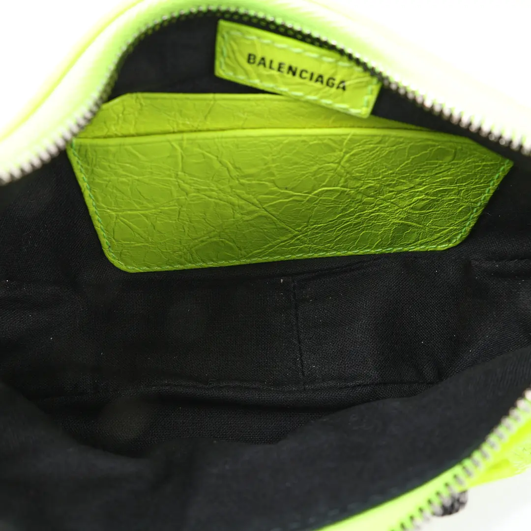 Balenciaga Le Cagole Green Lambskin Shoulder Bag