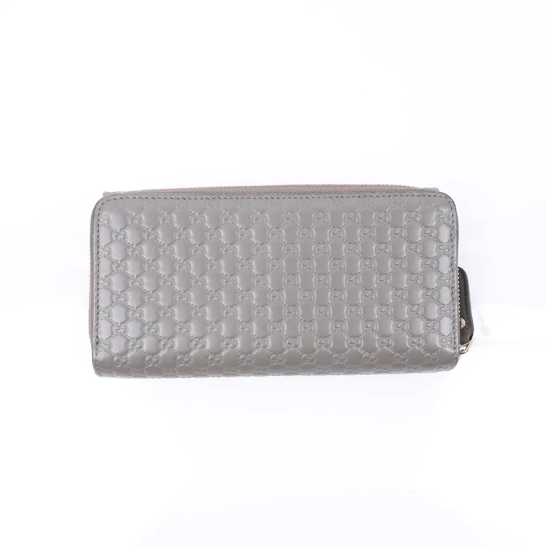 Gucci Microguccissima Gray Leather Wallet