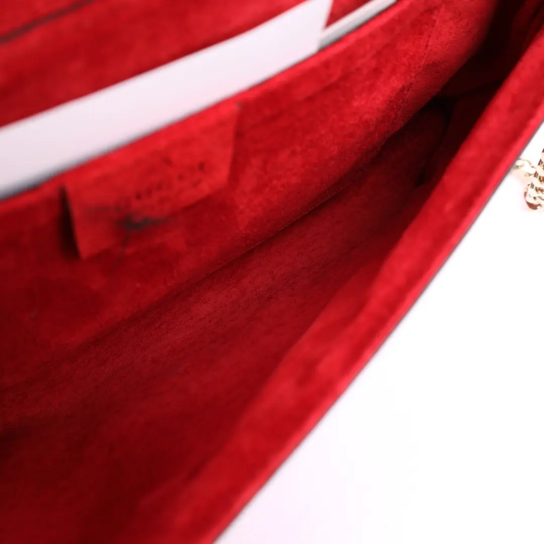 Gucci Lovely Red Guccissima Patent Leather Shoulder Bag
