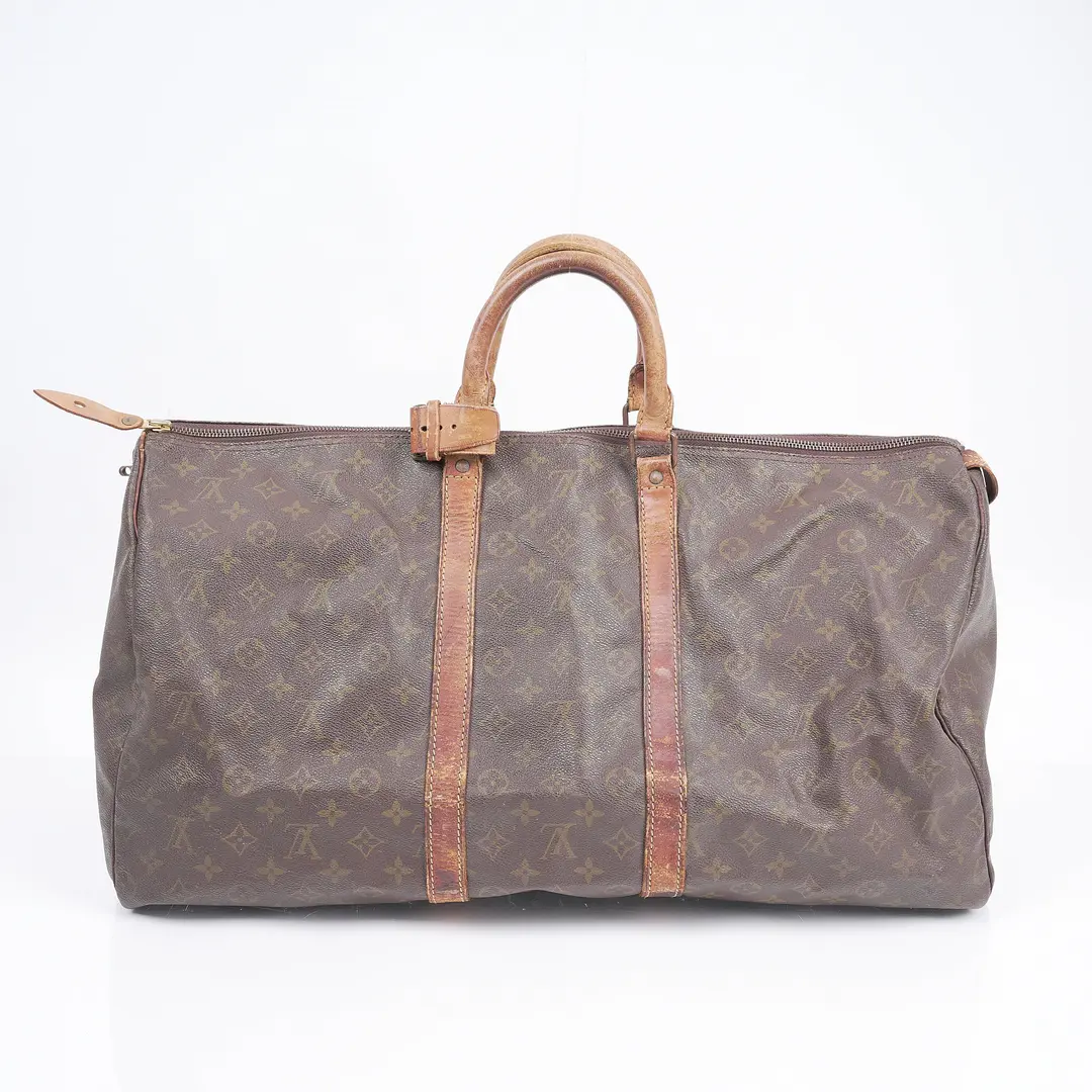 Louis Vuitton Keepall 55 Brown Monogram Duffle Bag