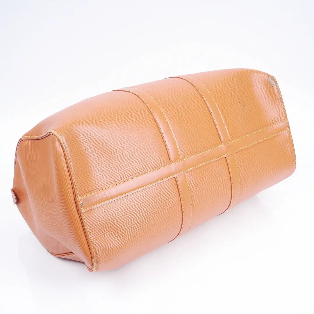 Louis Vuitton Keepall 45 Orange Epi Leather Duffle Bag
