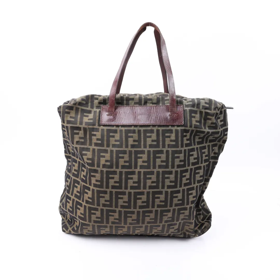 Fendi Zucca Brown Canvas Tote Bag