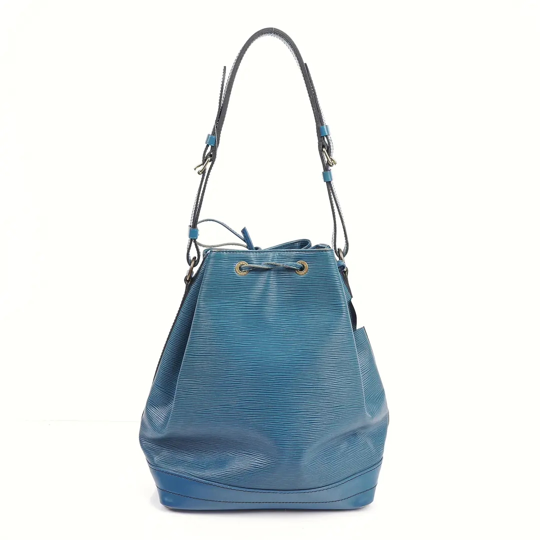 Louis Vuitton Noe Blue Epi Shoulder Bag