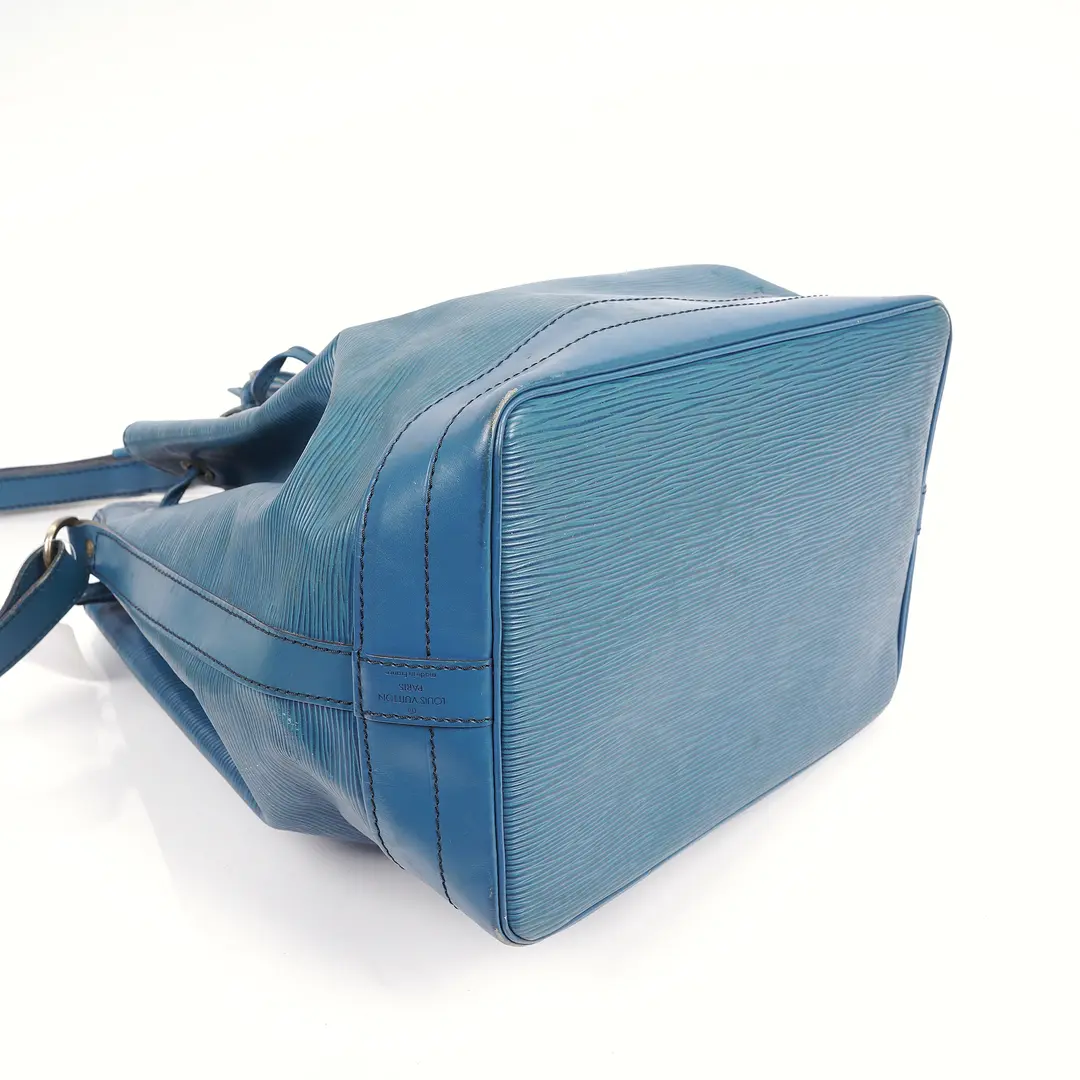Louis Vuitton Noe Blue Epi Shoulder Bag
