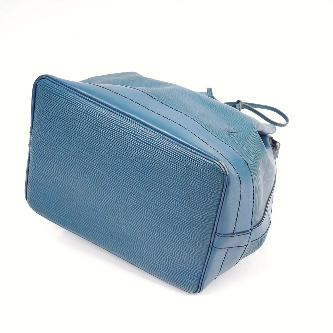 Louis Vuitton Noe Blue Epi Shoulder Bag