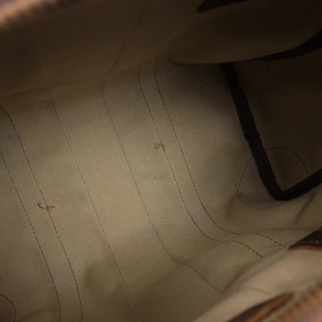 Gucci Vintage Web Boston Beige Canvas Bag