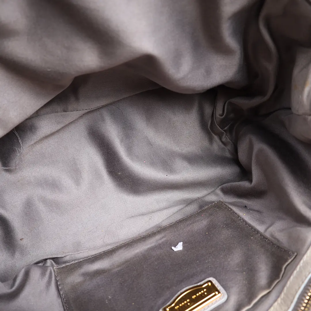 Miu Miu Vitello Lux Beige Leather Handbag