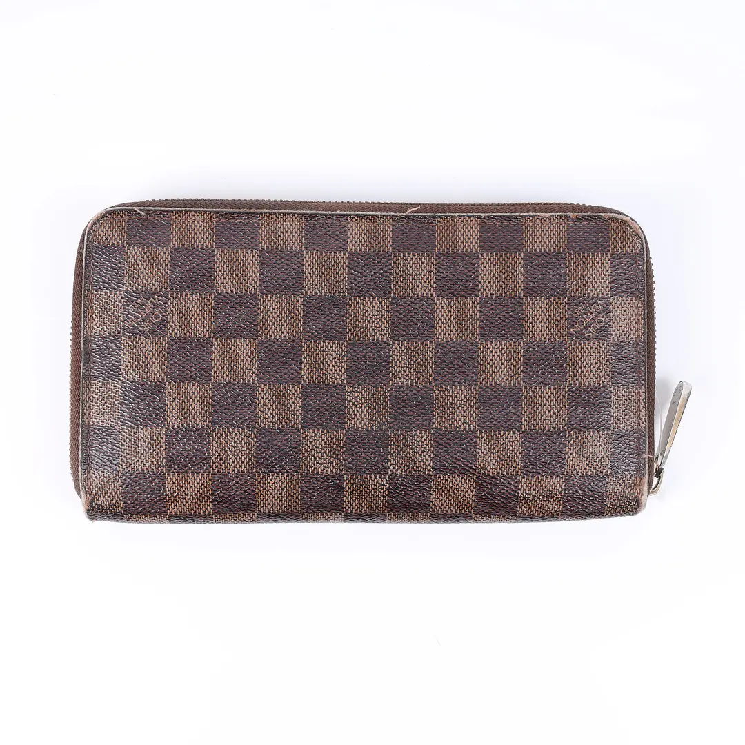 Louis Vuitton Zippy Brown Damier Ebene Wallet