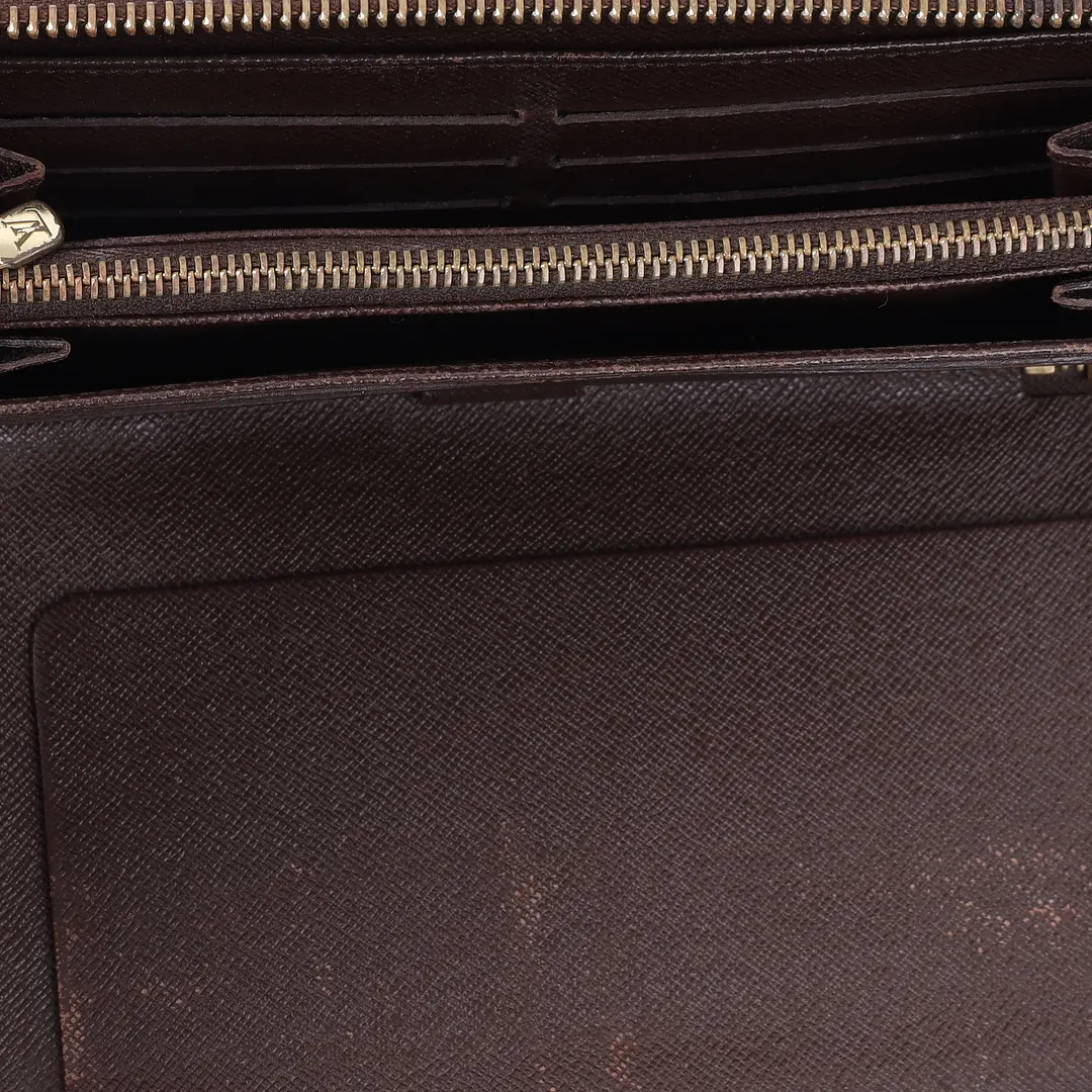 Louis Vuitton Zippy Brown Damier Ebene Wallet