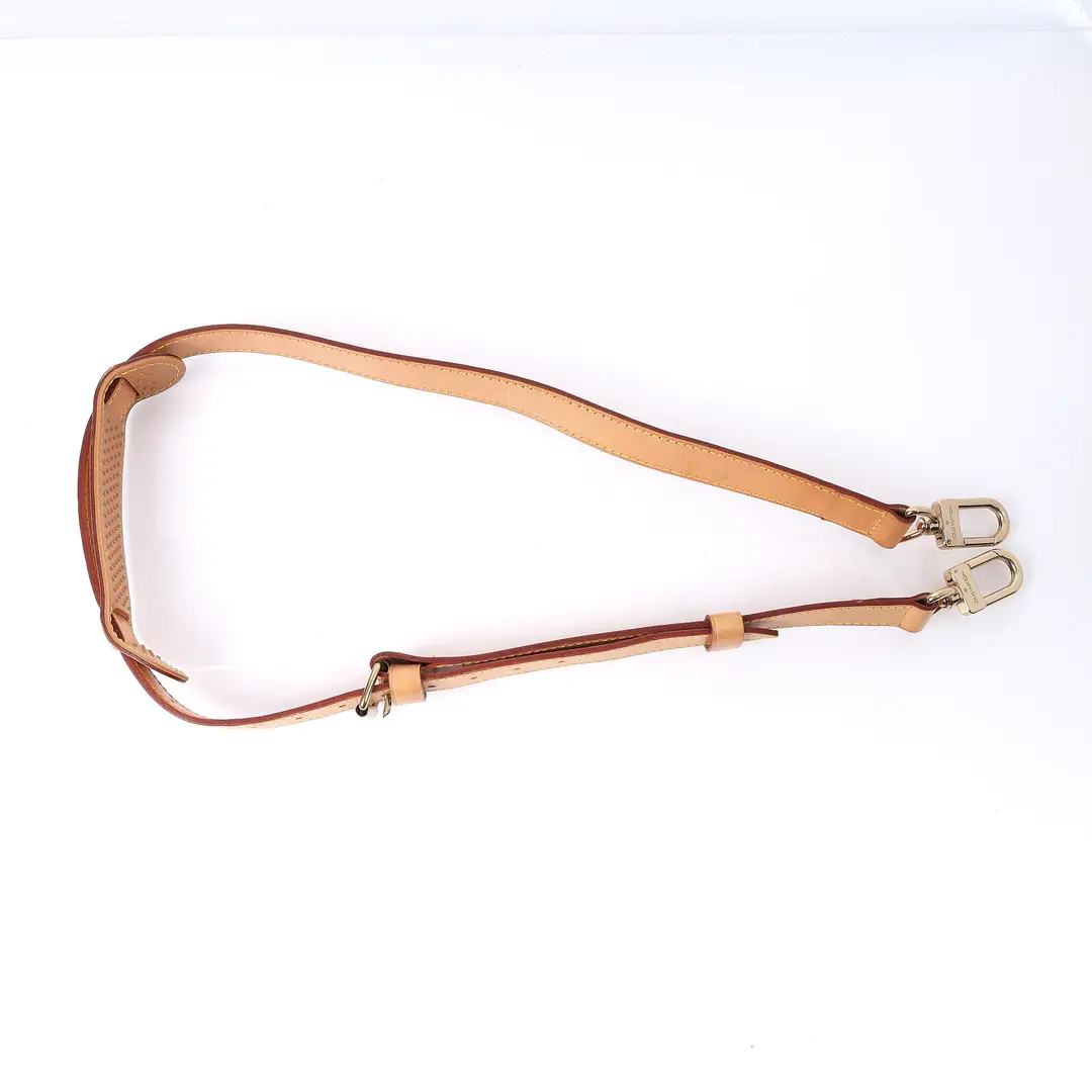 Louis Vuitton Adjustable Strap Beige Vachetta Leather