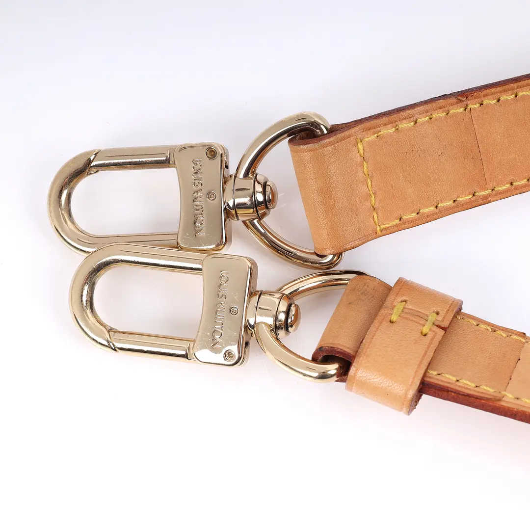 Louis Vuitton Adjustable Strap Beige Vachetta Leather