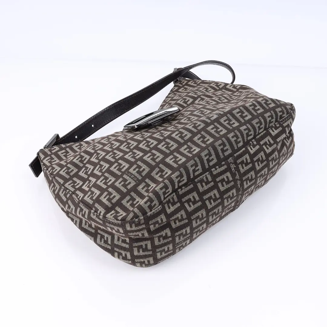 Fendi Zucca Brown Canvas Shoulder Bag