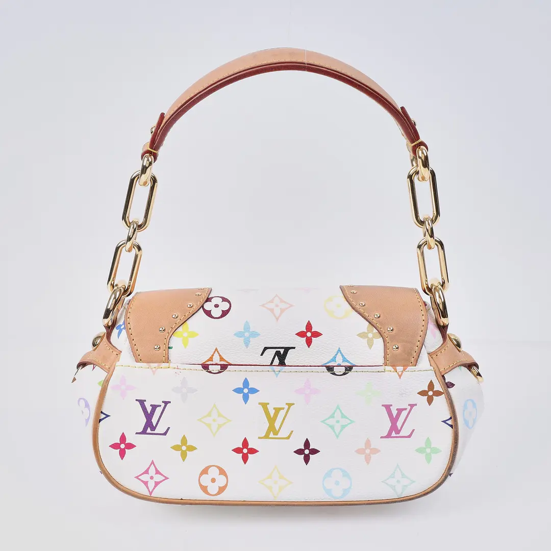 Louis Vuitton Multicolore Thebe White Canvas Shoulder Bag