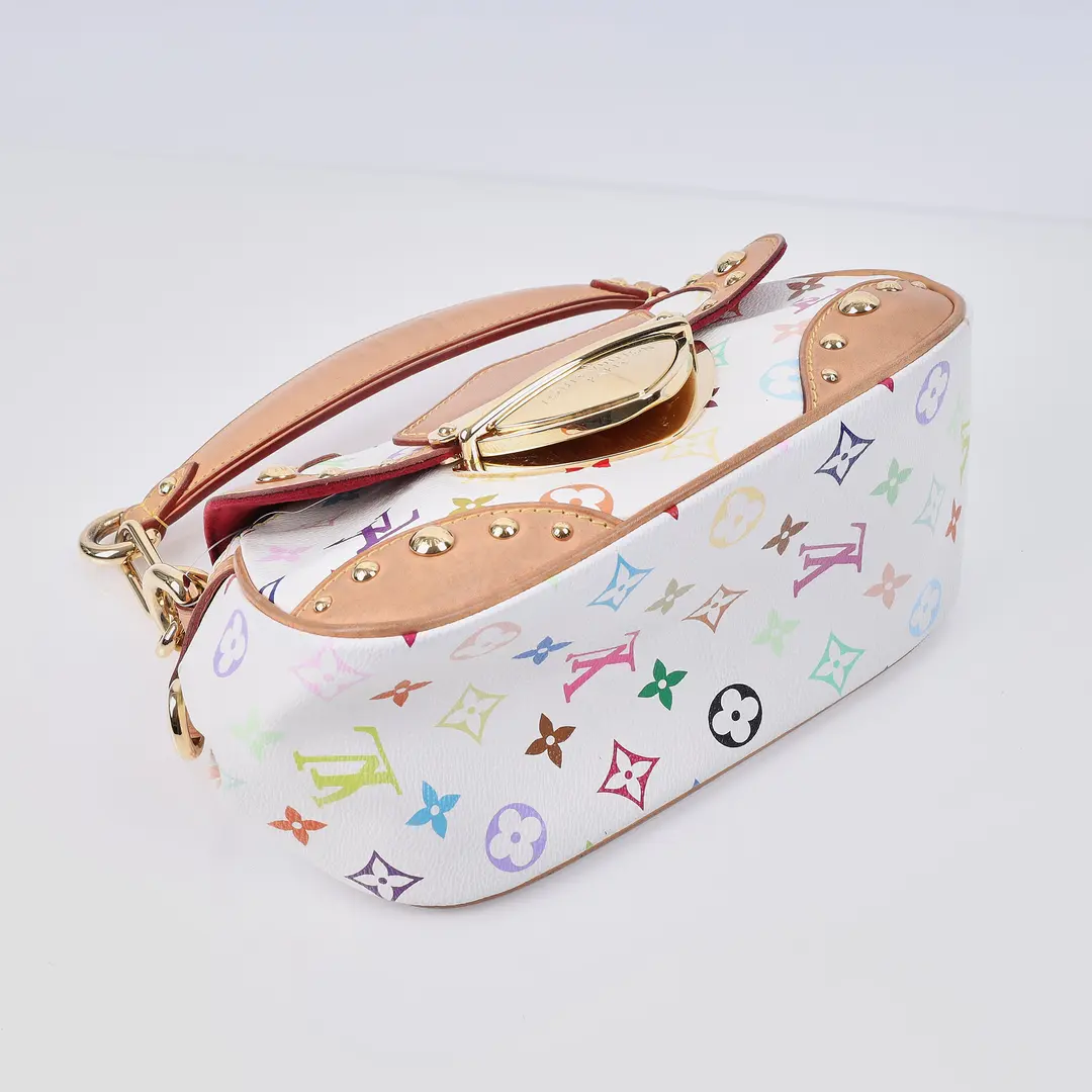 Louis Vuitton Multicolore Thebe White Canvas Shoulder Bag