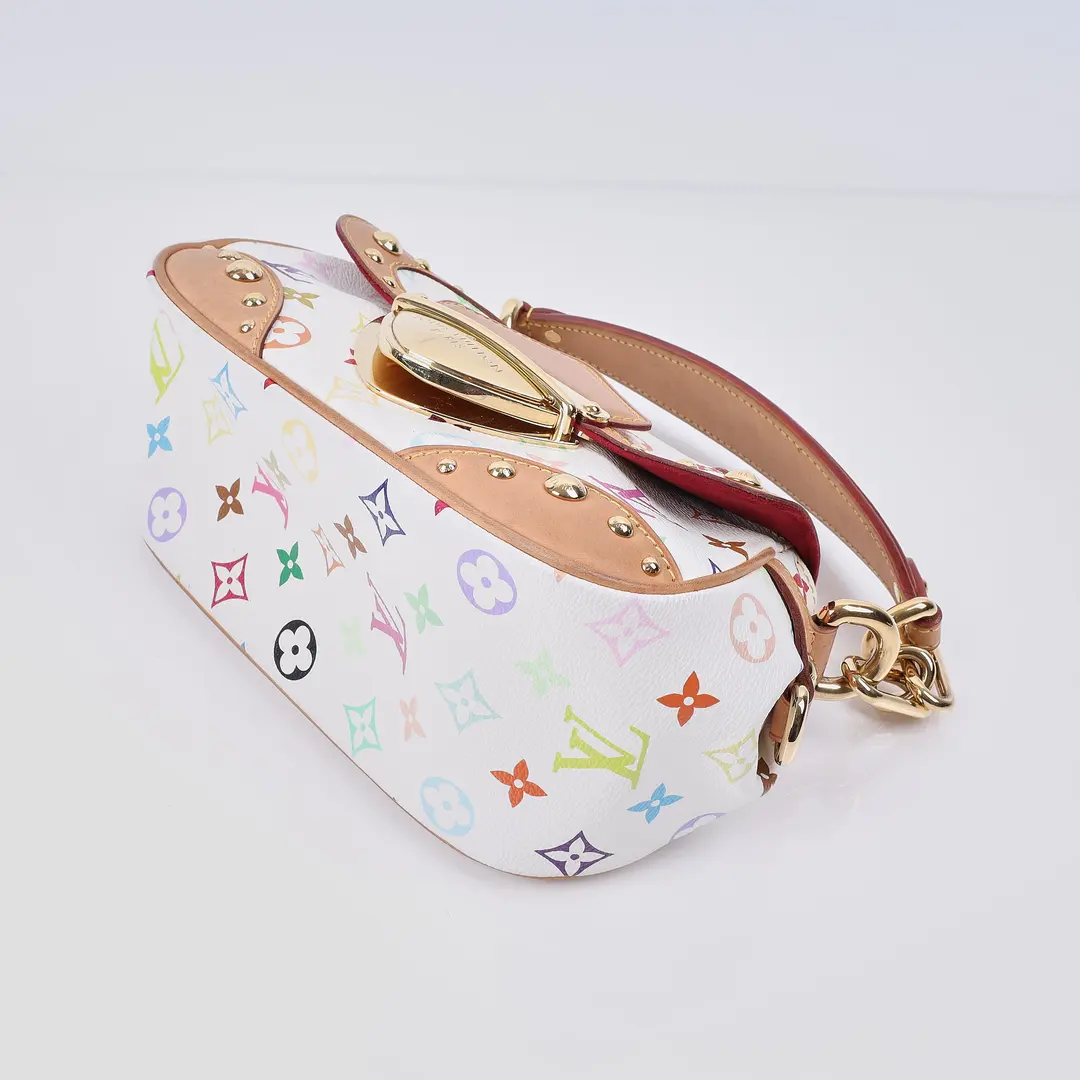 Louis Vuitton Multicolore Thebe White Canvas Shoulder Bag