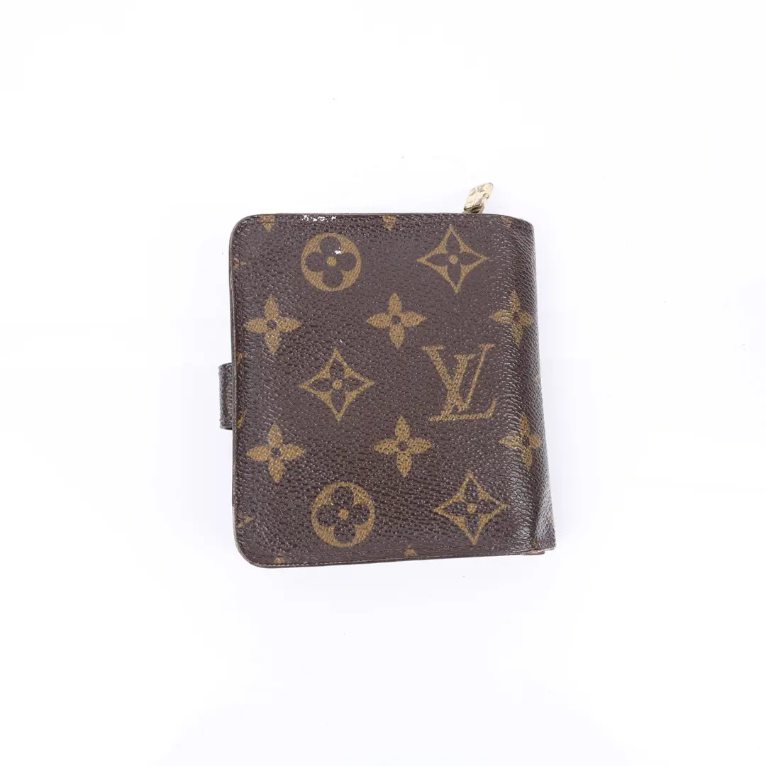 Louis Vuitton Monogram Compact Wallet Brown Canvas